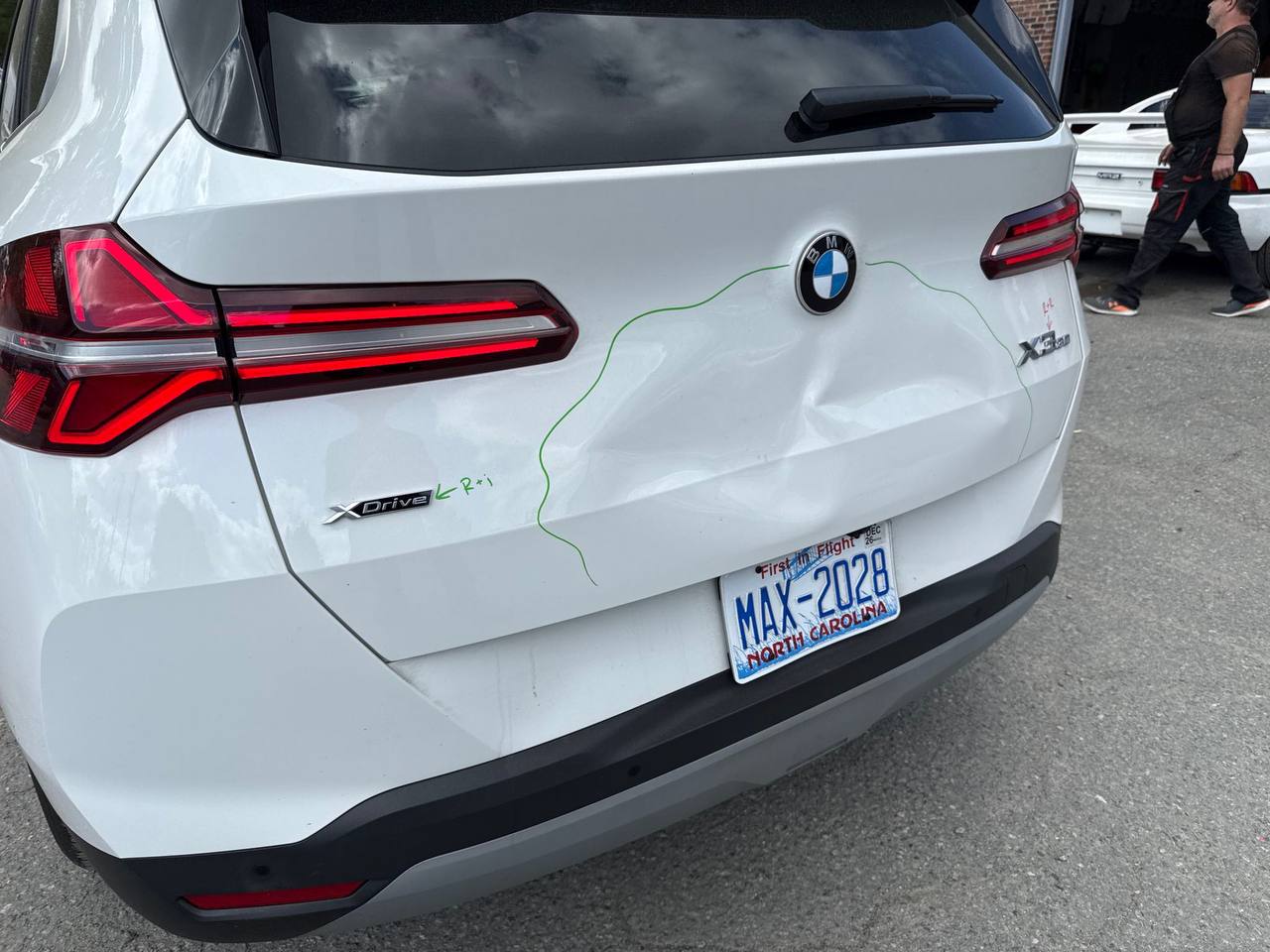 BMW X3 damage markup